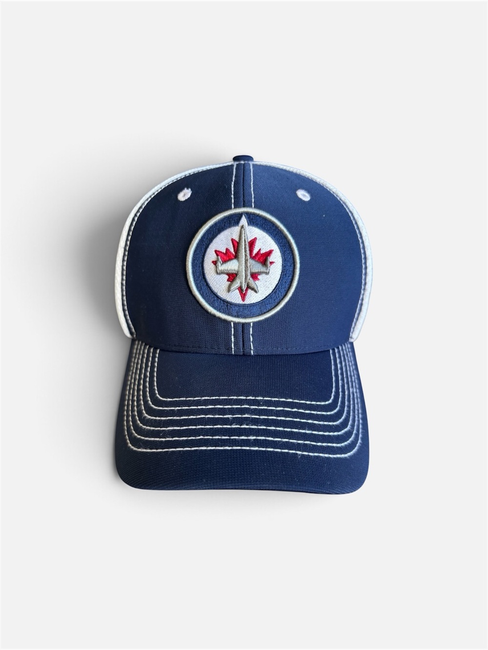 Winnipeg jets 47 Navy Blue Embroidered Logo Baseball Cap